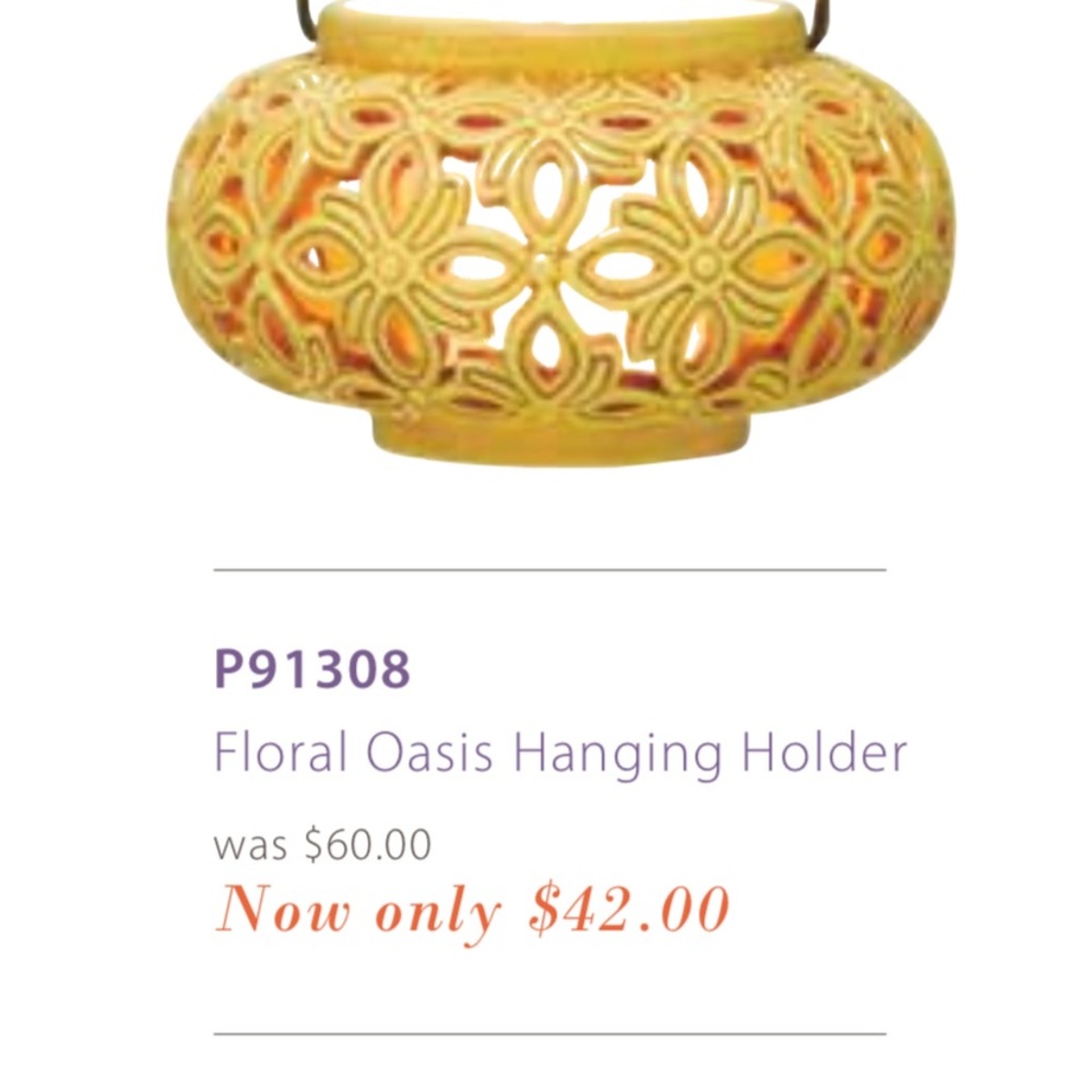 Floral Oasis Hanging Lantern from PartyLite